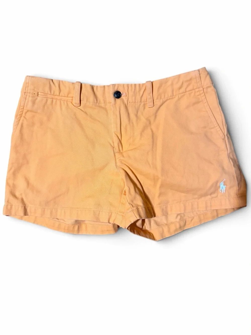 Ralph Lauren Peach-Orange Cotton Chino Shorts Sz 2